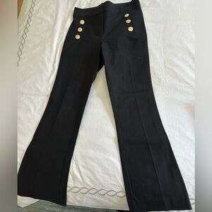 Derek lam 10 Crosby black pants with gold buttons size 2